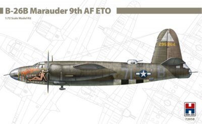 Hobby 2000 72058 B-26B Marauder 1/72 (Hasegawa+Cartograf)