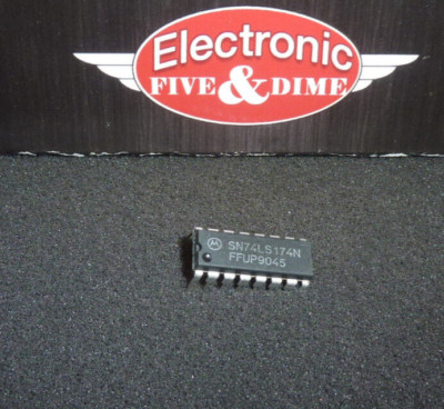 SN74LS174N Motorola D Flip-Flop 1-Func  6-Bit True Output  PDIP16  IC