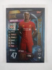 2019/20 Topps Match Attax UEFA Champions League Sadio Mané 100 Club #CLU 7