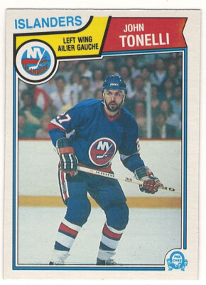 1983-84 O-PEE-CHEE # 20 JOHN TONELLI ISLANDERS OPC HOCKEY - NICE NO CREASES LOOK