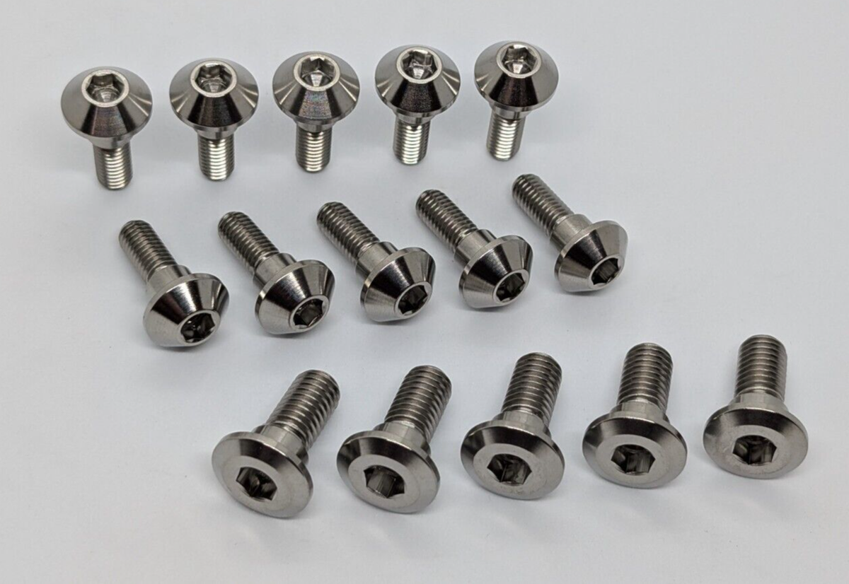 Titanium Rear Rotor Bolts (6 Pack) for Sur-Ron, E-Ride Pro & Talaria - Electro Red Titanium Rear Rotor Bolts (6 Pack) for Sur-Ron, E-Ride Pro & Talaria - Electro Red