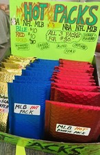 Baseball Hot Pack (3 Packs) GOLD AUTOMATIC Pack RED HOT RC AND BLUE PACK🔥💰