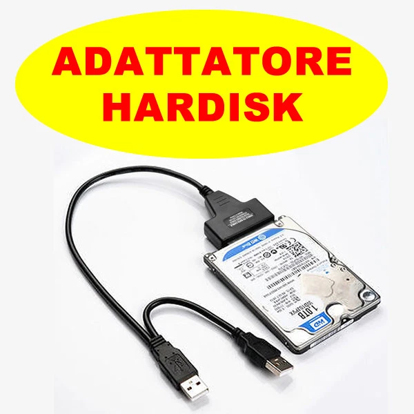 Cavo 2 Adattatore Usb Hard Sata Disk 2,5 Pollici Sata PC HD vp - Immagine 3 di 4