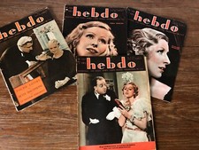 9x HEBDO Cinema Zeitschriften Pin-Ups Modi Sp...