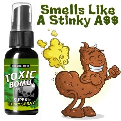 GAG PRANK JOKE FUNNY TIMES! Liquid Fart Spray Stink Bomb Smelly Ass Toxic Bomb Crap Gag Prank Joke