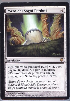 MTG MAGIC: WELL OF LOST DREAMS ITALIAN LANGUAGE PAPER (638)