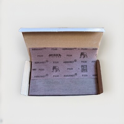 Mirka Abranet Schleifpapier Streifen 115x230mm Klett Gitternetz (50Stk) P320