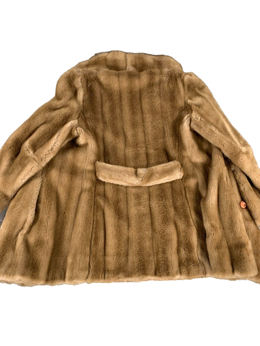 Vintage 50s Aleutian Fur Coat Dubrowsky & Joseph, Luxurious Brown #3811 - Picture 2 of 8