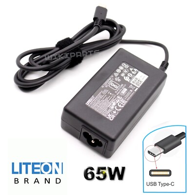65 W USB-C Typ Liteon Adapter für Viewsonic VX1755 neues Ladegerät Netzteil UK