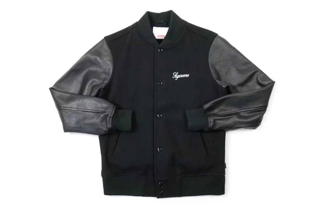 supreme team veste universitaire noire moyenne