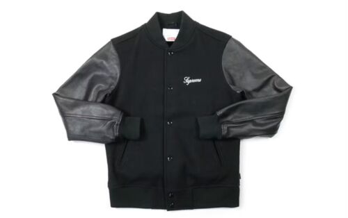 supreme team varsity jacket Black medium - image 1