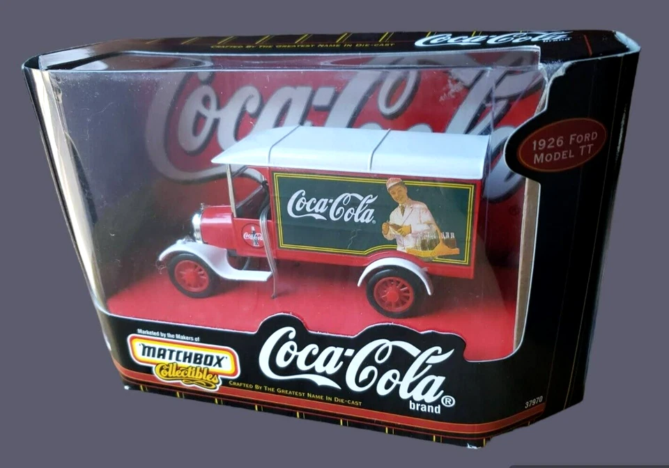 Matchbox 1926 Ford Model TT Coca Cola  Collectibles Red / White 1:43 #37970 - Image 3 of 4