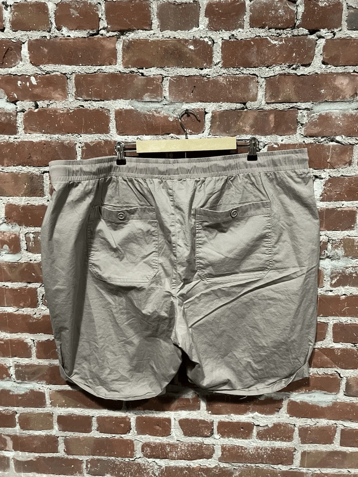 Lane Bryant Womens Brown Shorts Pull On w/ Drawstring Plus Size 26/28 - Imagem 2 de 4