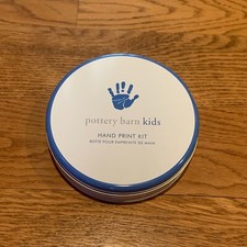 NEW Pottery Barn Kids Baby Handprint Kit Keepsake Tin Unisex Pink  Blue Ribbons