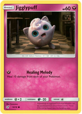 PikachuとJigglypuff 英語版ポケモンカード　セット POKEMON Jigglypuff 14/18 SM Detective Pikachu HOLO Pokemon Card