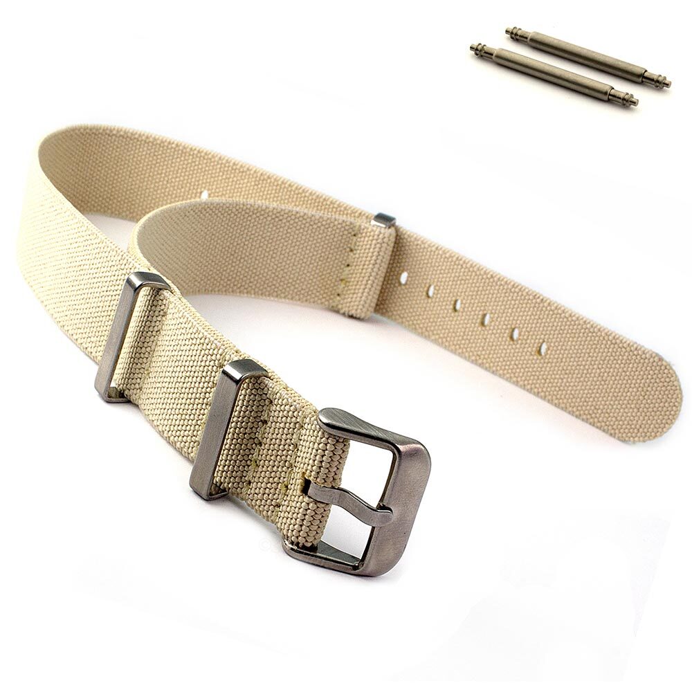 Correa elástica de nailon/caucho OTAN correa de reloj buzos militares G10 18 20 22 RD MM