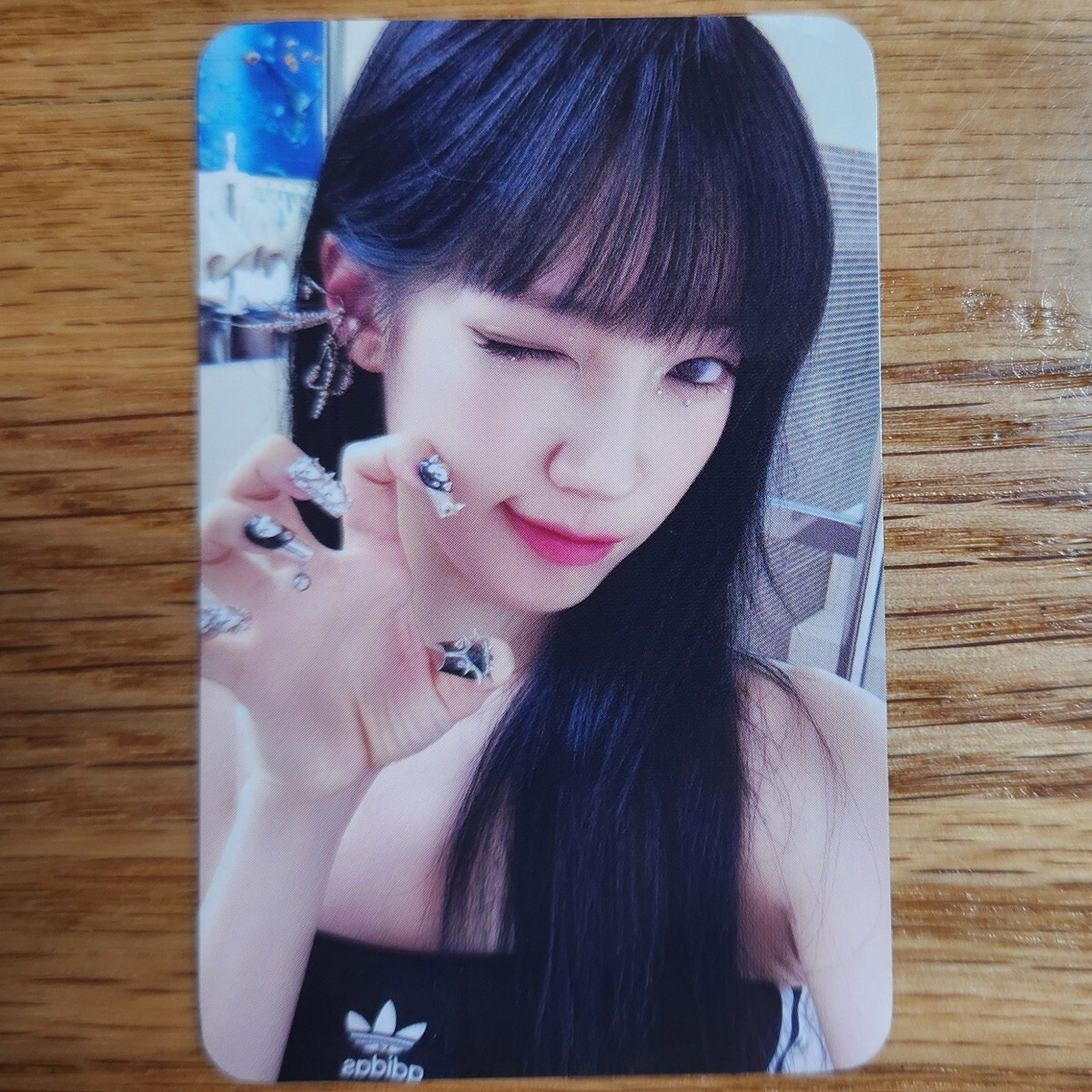le sserafim withmuu ラキドロ CRAZY チェキ　カズハ Kazuha Official Withmuu Lucky Draw Photocard Le Sserafim 4th
