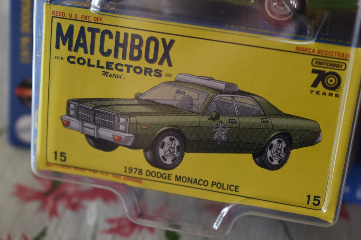 Voiture Miniature Matchbox Dodge Charger Police - Échelle 1:64 - Série Collectors #07/20 - Neuf