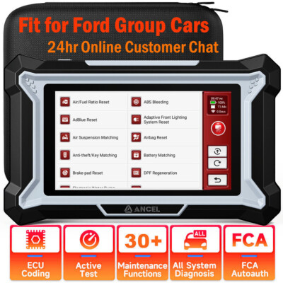 For FORD Full System OBD2 Scanner Code Reader with Bi-Directional DPF SAS Coding