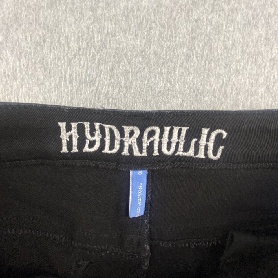 Hydraulic Jeans Womens 10 Black Denim Nolita Curvy Ankle Skinny Stretch