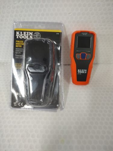Klein Tools Pinless Moisture Meter ET140 Includes 1-9V Battery NEW PACKAGE - Zdjęcie 1 z 4
