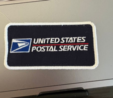 USPS Post Office Patch Sew On Only Embroidered 4" wide 2" high