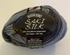 Wisdom Yarns Saki Silk Color#301 SHADOWSCAPE Merino Silk Fingering Weight