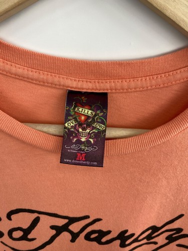 πΊπΈπ Vintage 90s ED Hardy Christian Audigier Skull T-Shirt Y2K size M color... - Picture 5 of 8