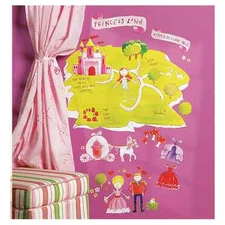 Wallies Princess Land Interactive Peel & Stick Mural