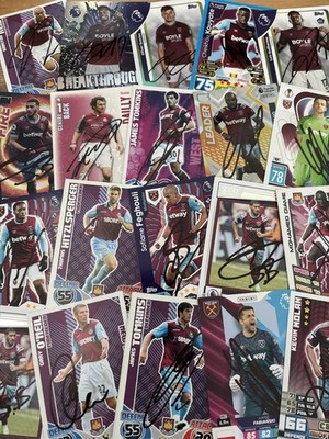 match attax, Shoot Out And Other WEST HAM SIGNED CARDS