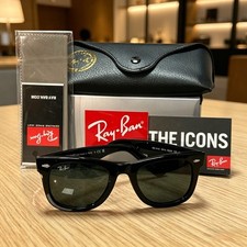 Ray-Ban RB2140 Wayfarer Classic Sunglasses Sunglass Black Frame Gray Lens 50mm