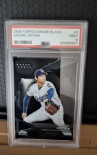 2026 Topps Chrome Black #1 Shohei Ohtani PSA 9