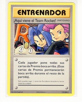 1x ~ESP~ SPANISH Aqui viene el Team Rocket 113 Evolutions Pokemon Card (G4) NM-M