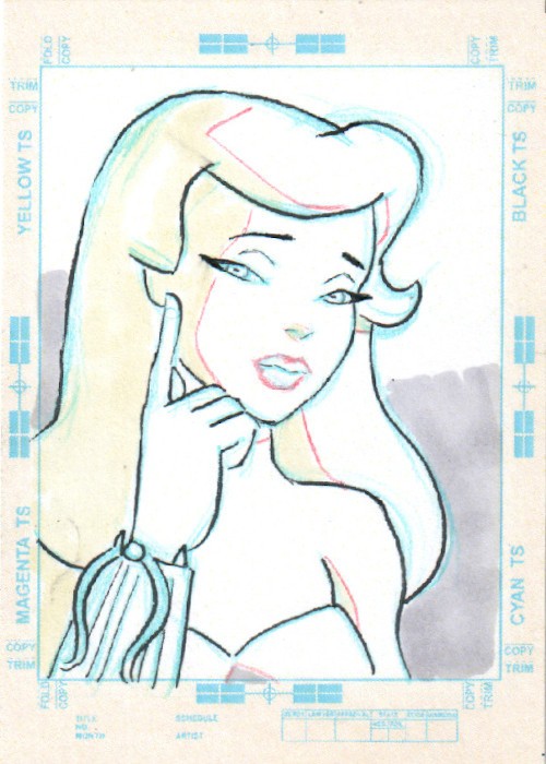 Poison Ivy Batman The Animated Series   DC Comics  Sketch Card 1/1