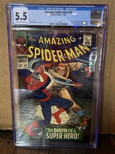 Amazing Spider-Man #42 CGC 5.5 Off White To White Pages Mary Jane Watson Cameo