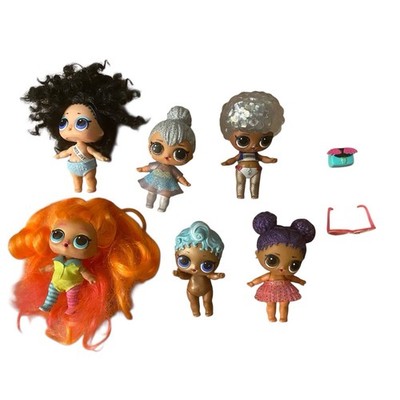 L.O.L Surprise 3  Dolls & Accessories MGA Lot of 6 Kitty Queen Miss Jive JK Neon