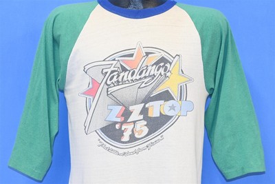 vtg 70s ZZ TOP '75 FANDANGO LITTLE BAND FROM TEXAS TUSH 3/4 SLV t-shirt MED M