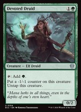 MTG Magic the Gathering Devoted Druid (104/206) Lorwyn Eclipsed Commander LP