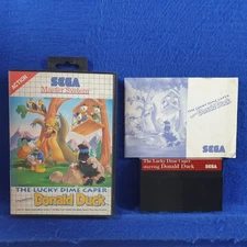 Master System LUCKY DIME CAPER *y Starring Donald Duck PAL REGION FREE Works US