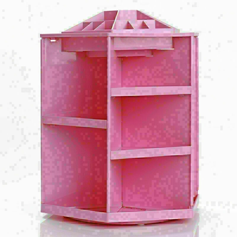 360 Degree Rotating Makeup Organizer Cosmetic Display Spinning Storage Rack po