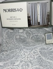 Morris Co Woodland Weeds Window Curtain Panels Set Of 2 Size 36 x 96 Nwt