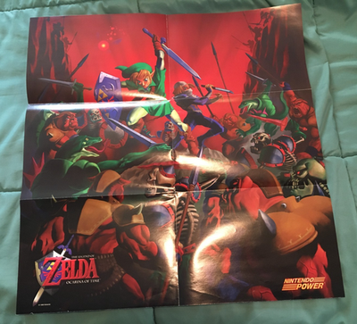Nintendo Power N64 Foldable Promo Poster The Legend of Zelda