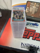 1986-87 Fleer Basketball Partial Starter Set All Graded PSA 40/132 PSA 6 7 8 9