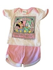 Vintage Disney Babies Baby Minnie Mouse Daisy Duck Friends 1984 Rare 0-6 Mos