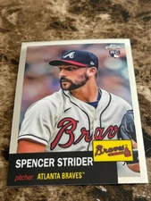 SPENCER STRIDER 2022 Topps Chrome Platinum Anniversary #186 Braves Rookie