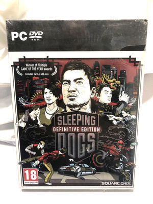 New SLEEPING DOGS Definitive Edition Pc DVD Rom Factory sealed