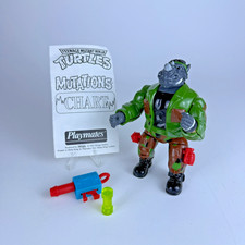 TMNT Mutations Mutatin' Rocksteady Complete 1992 Playmates