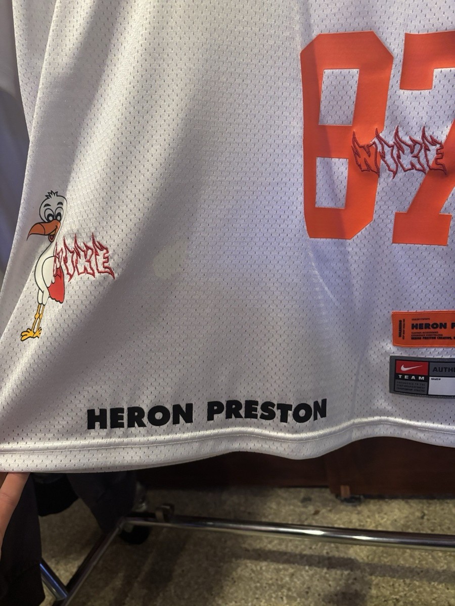 NIKE X HERON PRESTON OVERSIZED JERSEY WHITE MENS MEDIUM | eBay