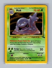 Muk 13/62 Rare Fossil Pokemon Unlimited Holo HP on eBay