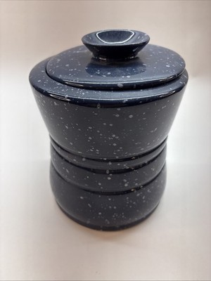 Frankoma 26T Plainsman Blue 7 Inch Canister With Lid